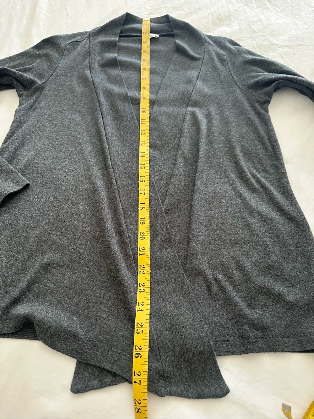 Splendid Dark Charcoal Open-Front Cardigan, size small - Picture 8 of 10